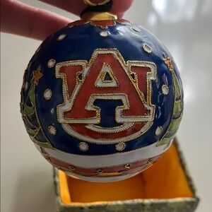 Auburn University Holiday Ornament - Blue and Red